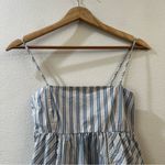 Ganni Women's Blue Babydoll Tulip Tank Top Size XS Photo 3