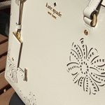 Kate Spade  Festive Floral Meringue Leather Tote Bag NWT Photo 6