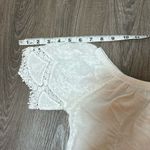 Full Tilt  Cottagecore White Cotton Lace Embroidered Cropped Top Size Small​​ Photo 5