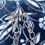 Chunky New York & Company Beaded Necklace Teal Blue Green & Clear Beads 24" NY Photo 4