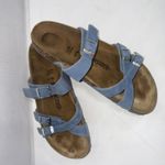 Birkenstock  Oiled Leather FRANCA Dusty Blue Gorpcore Slip On Sandals Women’s 10 Photo 13