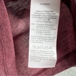 Madewell Maroon Semi Sheer Mock Neck Long Sleeve Top Photo 3