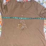 Coldwater Creek  large (14) primaknit jeweled tee with flaw on back shoulder NWT Photo 8