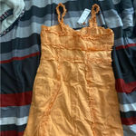 Urban Outfitters  Orange Corset Dress Photo 2