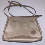 Liz Claiborne Vintage Iconic Signature Geometric Logo Purse 2 tone beige. Photo 1