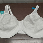 Bali  Size 40DDD Minimizer Underwire Bra White Floral Lace Full Coverage 3385 NWT Photo 0