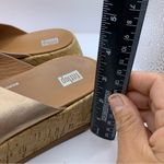 FitFlop  F-Mode Womens Leather Metallic Flatform Sandals size 7 F12 Photo 3