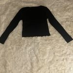 Heart & Hips Black Long Sleeve Henley Top Photo 2