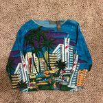 Jane Ashley  Blue and Purple Graphic Top Photo 0