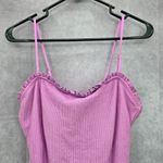 No Boundaries  Purple Ruffle One Piece Swimsuits Swimwear Large 11/13 Photo 2