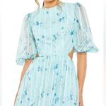 Mac Duggal Lace-Up Back Floral Print Dress Photo 2