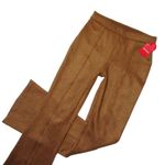 Spanx NWT 20323R Faux Suede Flare in Rich Caramel Seamed Pull-on Shaping XS x 33 Photo 1