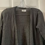 Lou & grey  Black/Grey Striped Open Front Cardigan size XS Photo 2