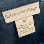 Soft Surroundings  Chambray Button Down Shirt Med Photo 3