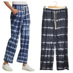 Sundry New Tie Dye Straight Leg Lounge Pockets Sweatpants Blue 2 Photo 1