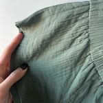 Mara Hoffman Blanche Wide Leg Jumpsuit in Sage Green Size Large Boho Photo 3