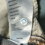 Free People  Skirt Size 24 Dark Wash Denim A Line Mini Button Fly We The Free Photo 5