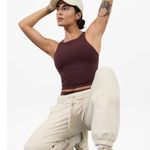 Athleta  S Purpose Crop Bra Small D-DD Spiced Cabernet Photo 2