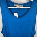 Loft  Sleeveless Swing A Line Dress Electric Blue Size Medium NWT Photo 4