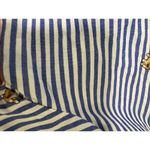 Loft  Blue White Pinstripe Dog Stripe Everyday Shirt Button Down Collar Small Photo 4