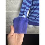 Nike The Athletic Dept. Womens Blue/purple Striped Hoodie Long Sleeve Tee Size M Photo 2
