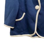 Bob Mackie  women’s Small Blue Church Career Office Work 3 Buttons Jacket Photo 4