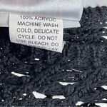 Jason Maxwell  Open-Weave Poncho Asymmetrical Crochet Boho Shawl Retro Vintage Photo 4