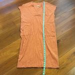 Stitch Drop Cross Over V Neck Dress Orange Size M Photo 6