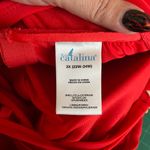 Catalina Women Plus Size 3X Red Lace Up One Piece Swimsuit Padded Swim Beach Photo 7