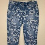Isaac Mizrahi True Denim Floral Print Ankle Jeans Photo 2