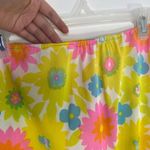 Vintage 60s 70s 1970s floral slip skirt retro flower power hippie boho Yellow Photo 3