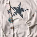Mitchell & Ness White Dallas Cowboys Rings VIP Champions Pullover Sweater Photo 0