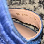 Valentino Garavani Rockstud Denim Espadrille Wedge Sandal size 36 Blue Photo 4