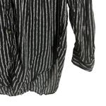 Maeve Anthropologie  Calia Black White Printed Button Front Tunic Top Size 2 Photo 4