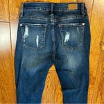 Judy Blue  Skinny Distressed Blue Jeans with Patterned Holes Photo 2