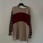 We The Free Awesome Baggy Loose Stripe Long Sleeve Size XS Photo 3