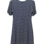 Boden Navy White Polka Dot Ruched V Photo 1