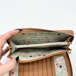 Jewell By Thirty One Zippy Wallet All About The Benjamins Diamond Straw Boho Brown Photo 7