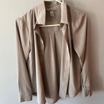 H&M Gray Blouse Button Up Photo 0