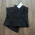 ZARA NWT  BLACK Corset Top with Asymmetrical Zipper 
Detailings Size S Photo 4