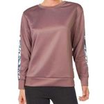 Nicole Miller NWT Sport Scuba Stripe Long Sleeve Crewneck Active Sweater Size S Photo 0