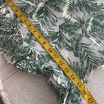 Milk and Honey blouse adjustable straps ruffled bottom palm leaves print Sz Med Photo 4