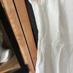 Theory  poplin dress split neck white Collared Flare Poplin shirt sleeveless Photo 6