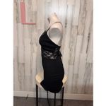 Windsor  Black Lace Corset Bodycon Mini Dress Size Large L NWT Photo 2