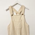 Bohme  Womens Scot Ecru Knit Shortalls Cream Overall Shorts Romper Jumper Small S Photo 7