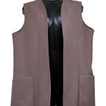 Vintage Nikki Oversized Fashion Vest Women’s Size 15/16 (XL) Brown Photo 0
