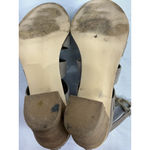 Steve Madden Womans Dayna Ankle Sandals 9 M Beige Zip/lace Up Open Toe Heel Photo 6