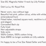 Lilly Pulitzer Ooh La La Magnolia Kir Royal Pink Halter Top Classic MSRP $118 Photo 5