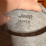 Jeep Girl Floral Charcoal Tee with Teal Design Size Medium Photo 1