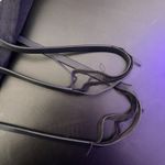 Bimba y Lola large‎ Plaited Shopper Tote Bag Black Woven Striped Beach Vacation Photo 3